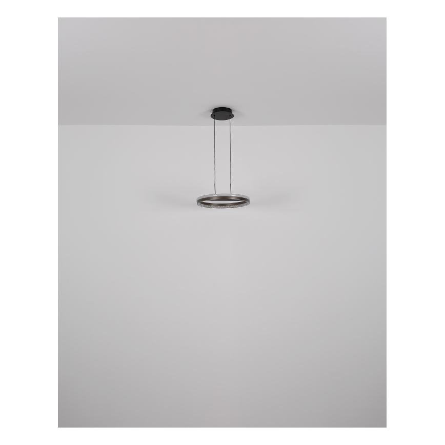Globo - LED Hanglamp aan een koord LED/40W/230V 3000/4000/6000K diameter 39,7 cm bruin