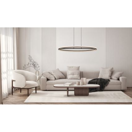 Globo - LED Hanglamp aan een koord LED/60W/230V 3000/4000/6000K bruin