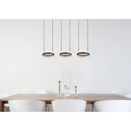 Globo - LED Hanglamp aan een koord LED/40W/230V 3000/4000/6000K bruin