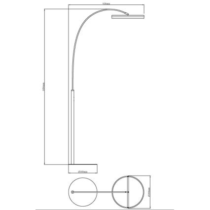 Globo - LED dimbare vloerlamp met aanraakbediening LED/24W/230V 3000-6000K