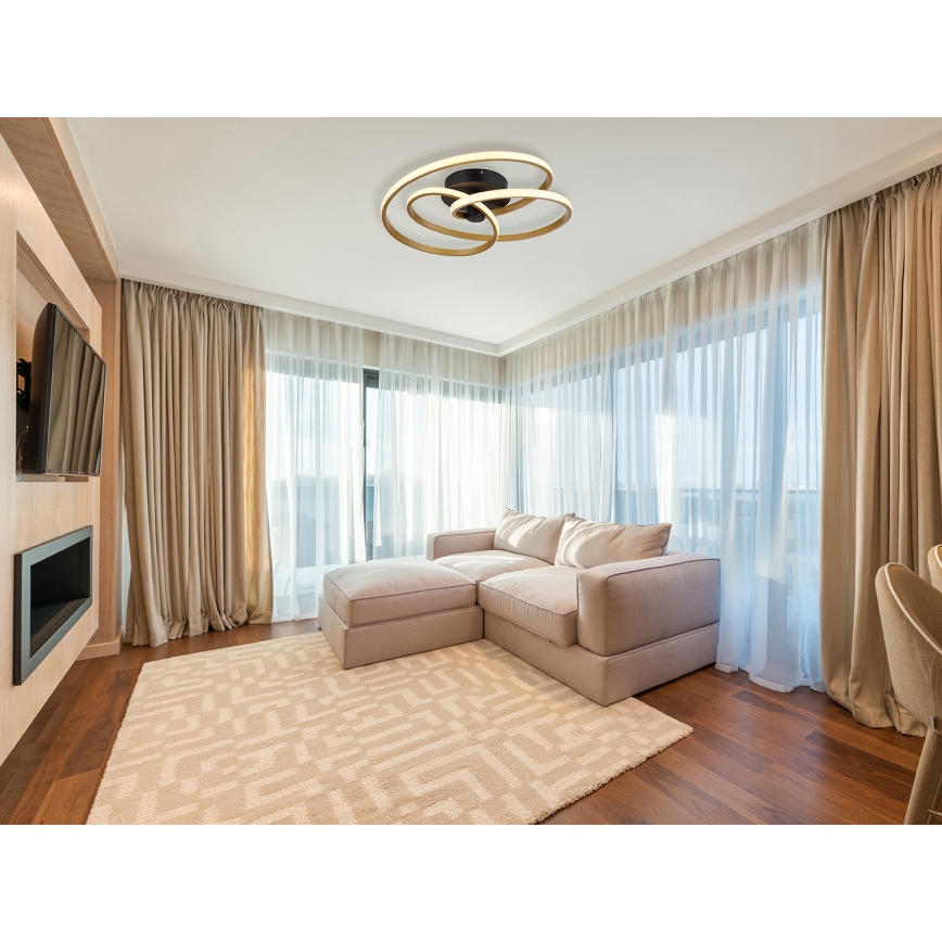 Globo - LED Bevestigde Hanglamp LED/40W/230V 3000K goud/zwart