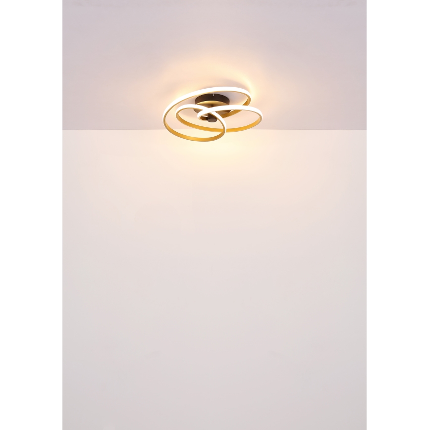 Globo - LED Bevestigde Hanglamp LED/40W/230V 3000K mat chroom/zwart