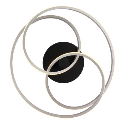 Globo - LED Bevestigde Hanglamp LED/40W/230V 3000K mat chroom/zwart