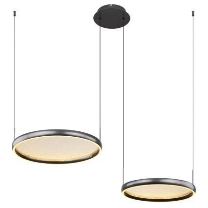 Globo - Dimbare LED hanglamp aan een koord LED/50W/230V 2700-6000K zwart + afstandsbediening