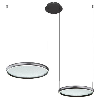 Globo - Dimbare LED hanglamp aan een koord LED/50W/230V 2700-6000K zwart + afstandsbediening