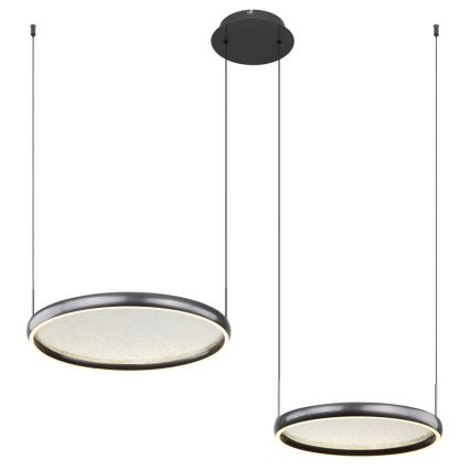 Globo - Suspension filaire à intensité variable LED/50W/230V 2700-6000K noir + Télécommande