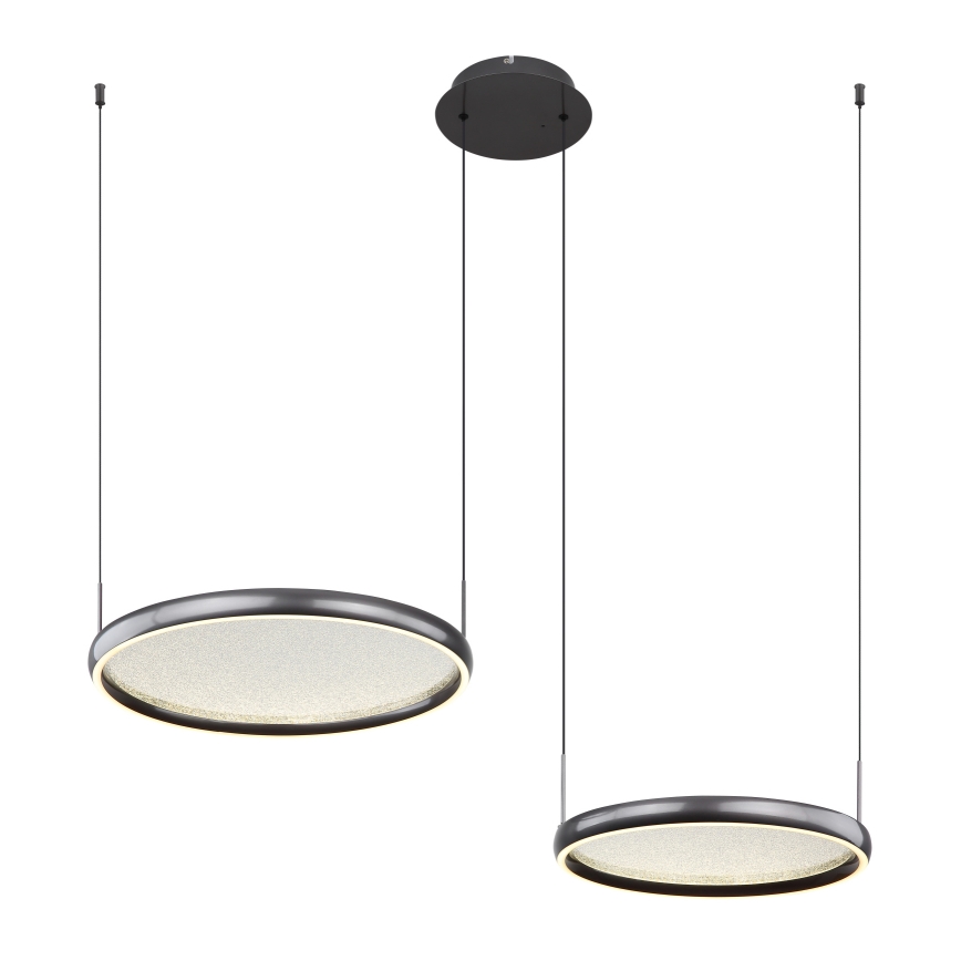 Globo - Suspension filaire à intensité variable LED/50W/230V 2700-6000K noir + Télécommande