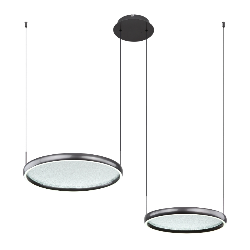 Globo - Suspension filaire à intensité variable LED/50W/230V 2700-6000K noir + Télécommande