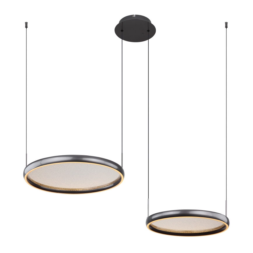 Globo - Suspension filaire à intensité variable LED/50W/230V 2700-6000K noir + Télécommande