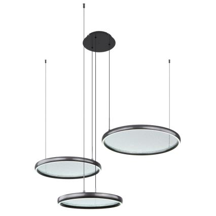 Globo - Dimbare LED hanglamp aan een koord LED/55W/230V 2700-6000K zwart + afstandsbediening