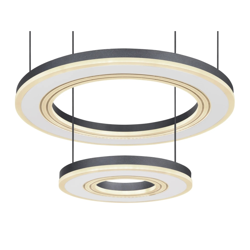 Globo - Dimbare LED hanglamp aan een koord LED/50W/230V 2700-6000K diameter 50 cm zwart + afstandsbediening