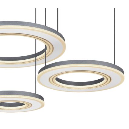 Globo - Dimbare LED hanglamp aan een koord LED/80W/230V 2700-6000K zwart + afstandsbediening