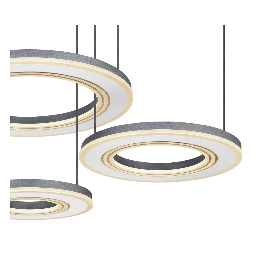 Globo - Dimbare LED hanglamp aan een koord LED/80W/230V 2700-6000K zwart + afstandsbediening