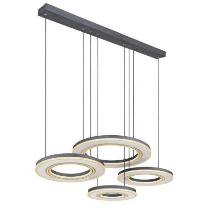 Globo - Suspension filaire à intensité variable LED/80W/230V 2700-6000K noir + Télécommande