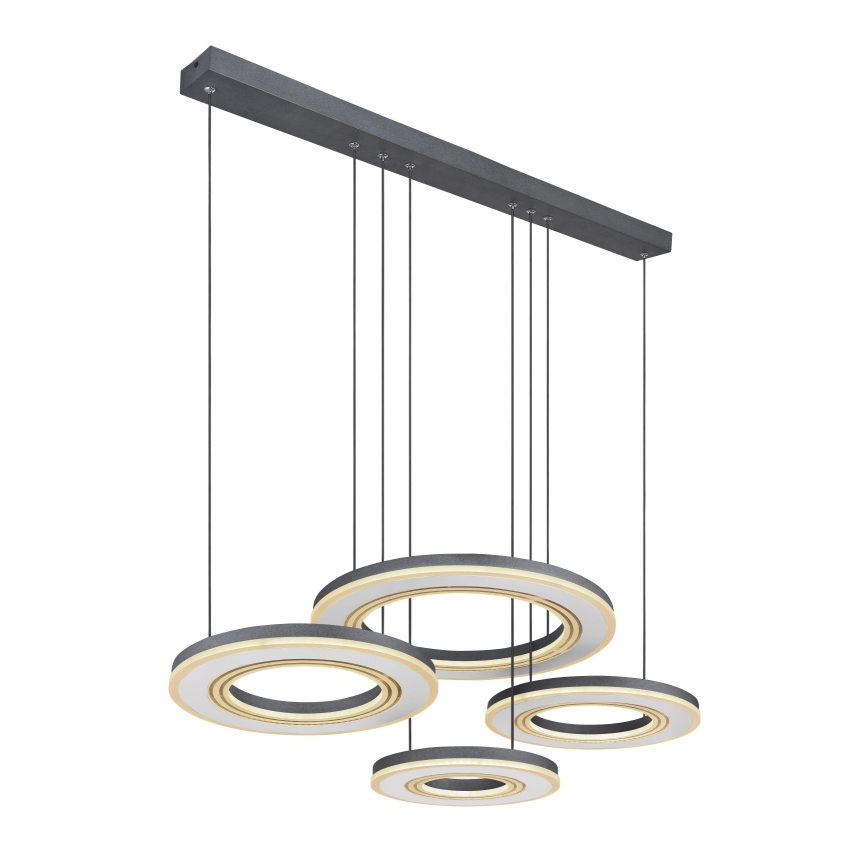 Globo - Suspension filaire à intensité variable LED/80W/230V 2700-6000K noir + Télécommande