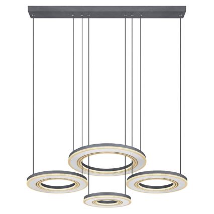 Globo - Suspension filaire à intensité variable LED/80W/230V 2700-6000K noir + Télécommande