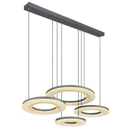 Globo - Suspension filaire à intensité variable LED/80W/230V 2700-6000K noir + Télécommande
