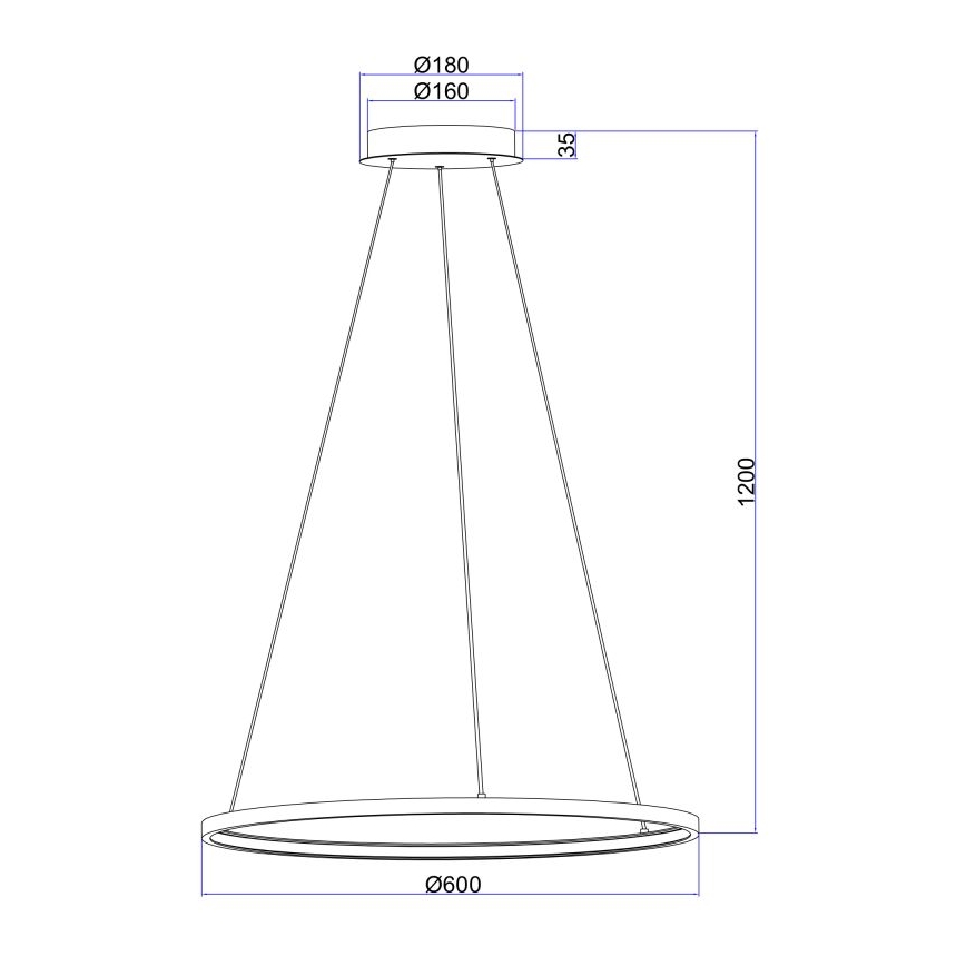 Globo - Suspension filaire LED/29W/230V