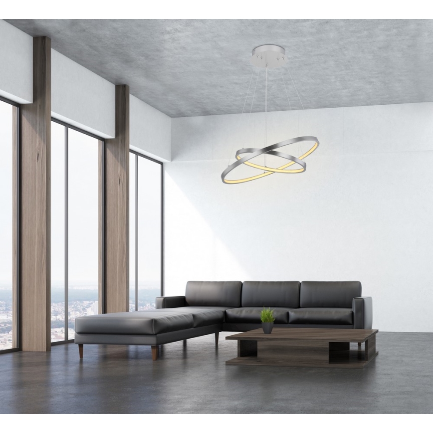 Globo - LED dimbare hanglamp aan kabel 2xLED/21W/230V