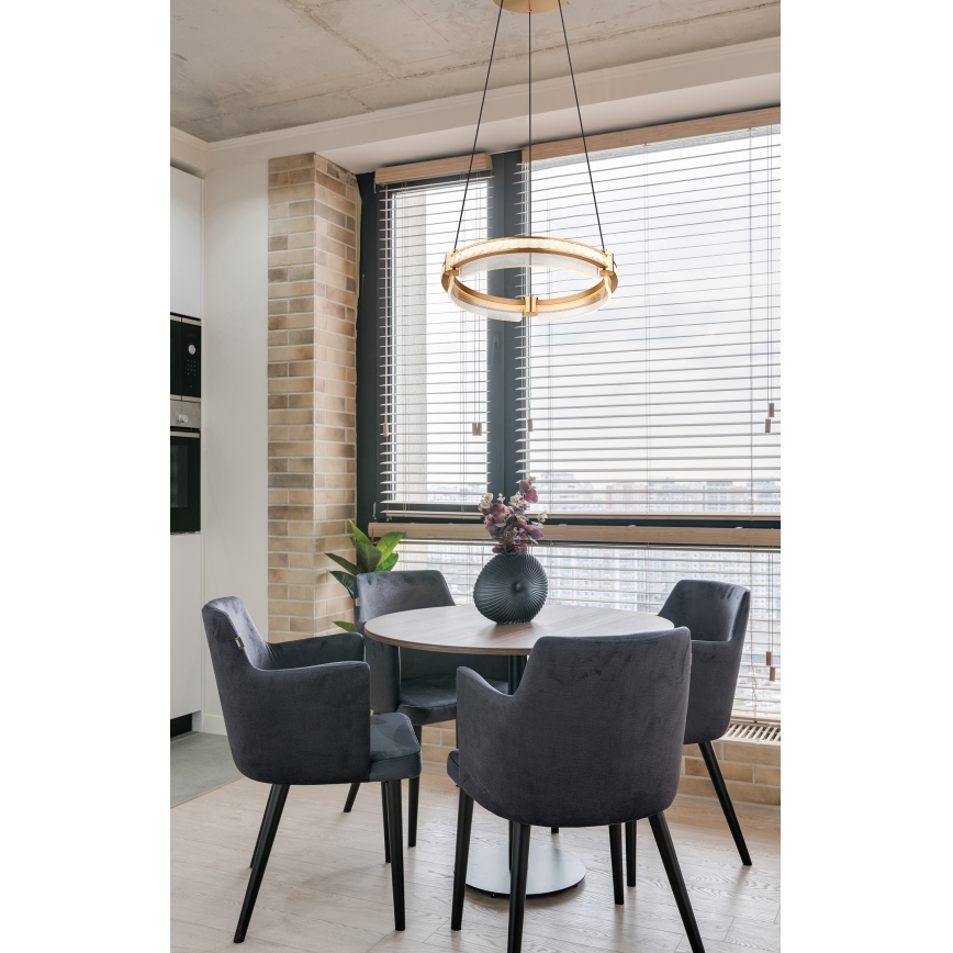 Globo - LED Dimbaar kristal Hanglamp aan een touw LED/36W/230V 2700K-6000K + afstandsbediening