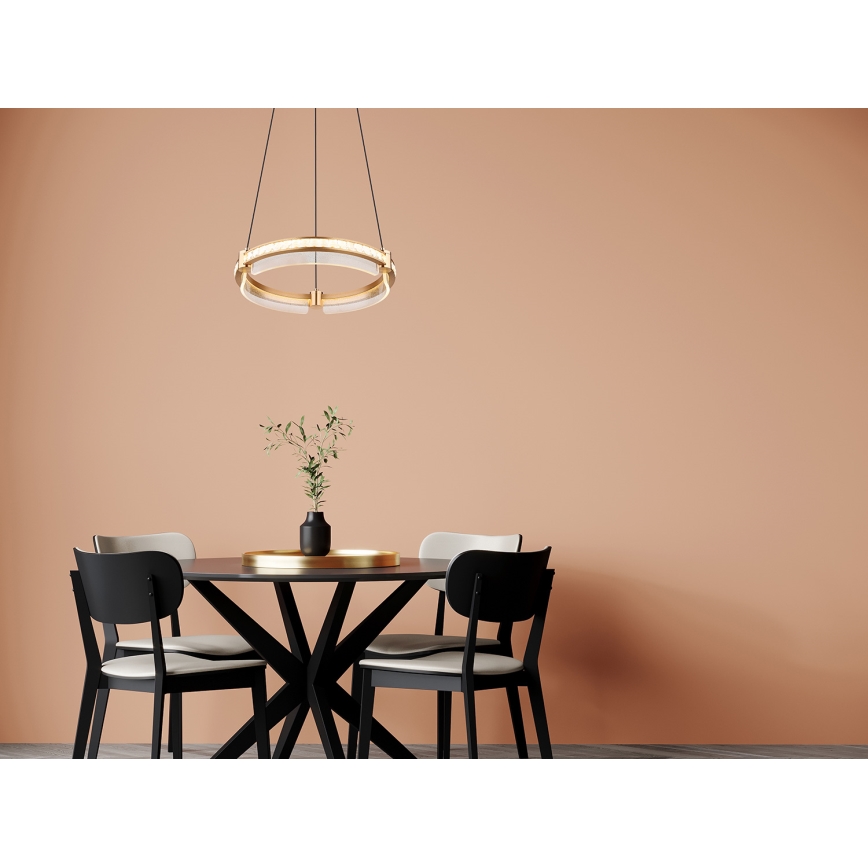 Globo - LED Dimbaar kristal Hanglamp aan een touw LED/36W/230V 2700K-6000K + afstandsbediening