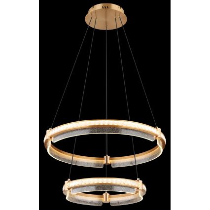Globo - LED Dimbaar kristal Hanglamp aan een touw LED/78W/230V 2700K-6000K + afstandsbediening
