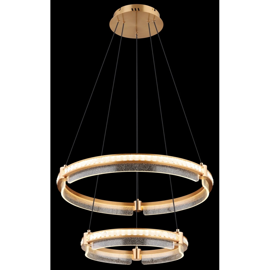 Globo - LED Dimbaar kristal Hanglamp aan een touw LED/78W/230V 2700K-6000K + afstandsbediening