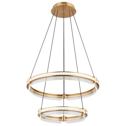 Globo - LED Dimbaar kristal Hanglamp aan een touw LED/78W/230V 2700K-6000K + afstandsbediening