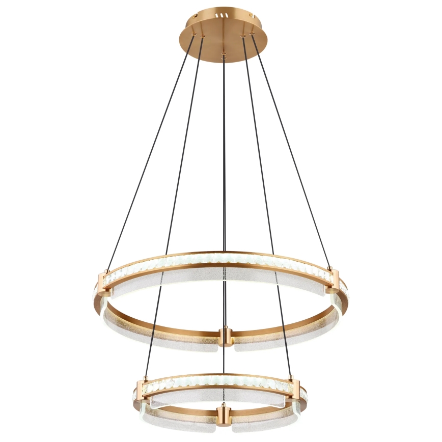Globo - LED Dimbaar kristal Hanglamp aan een touw LED/78W/230V 2700K-6000K + afstandsbediening