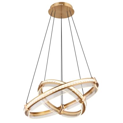 Globo - LED Dimbaar kristal Hanglamp aan een touw LED/78W/230V 2700K-6000K + afstandsbediening