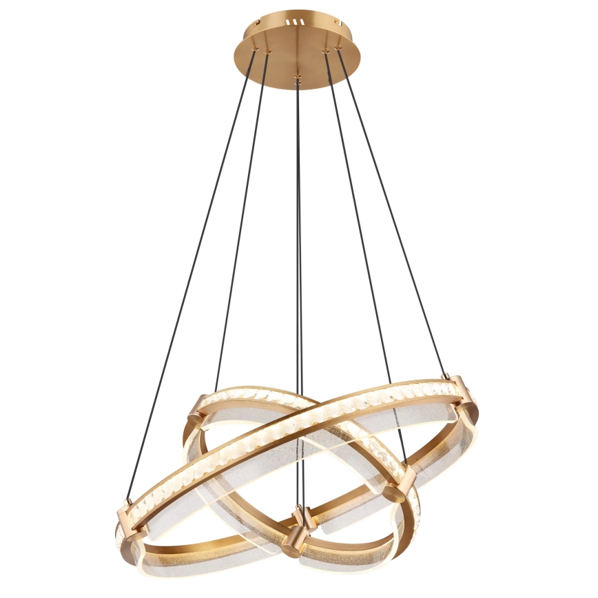 Globo - LED Dimbaar kristal Hanglamp aan een touw LED/78W/230V 2700K-6000K + afstandsbediening