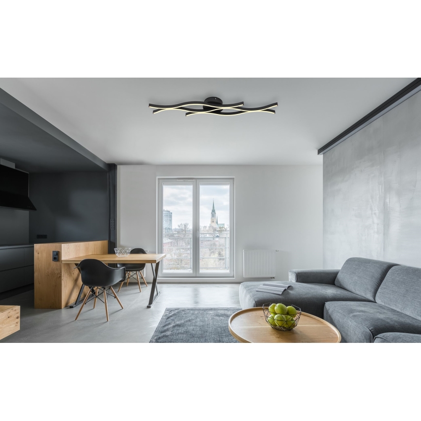 Globo - LED Bevestigde Hanglamp LED/35W/230V zwart