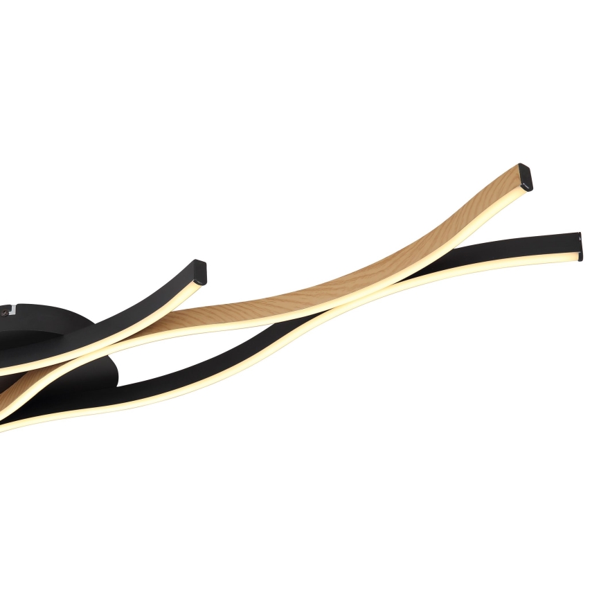 Globo - Plafonnier LED/35W/230V noir/marron