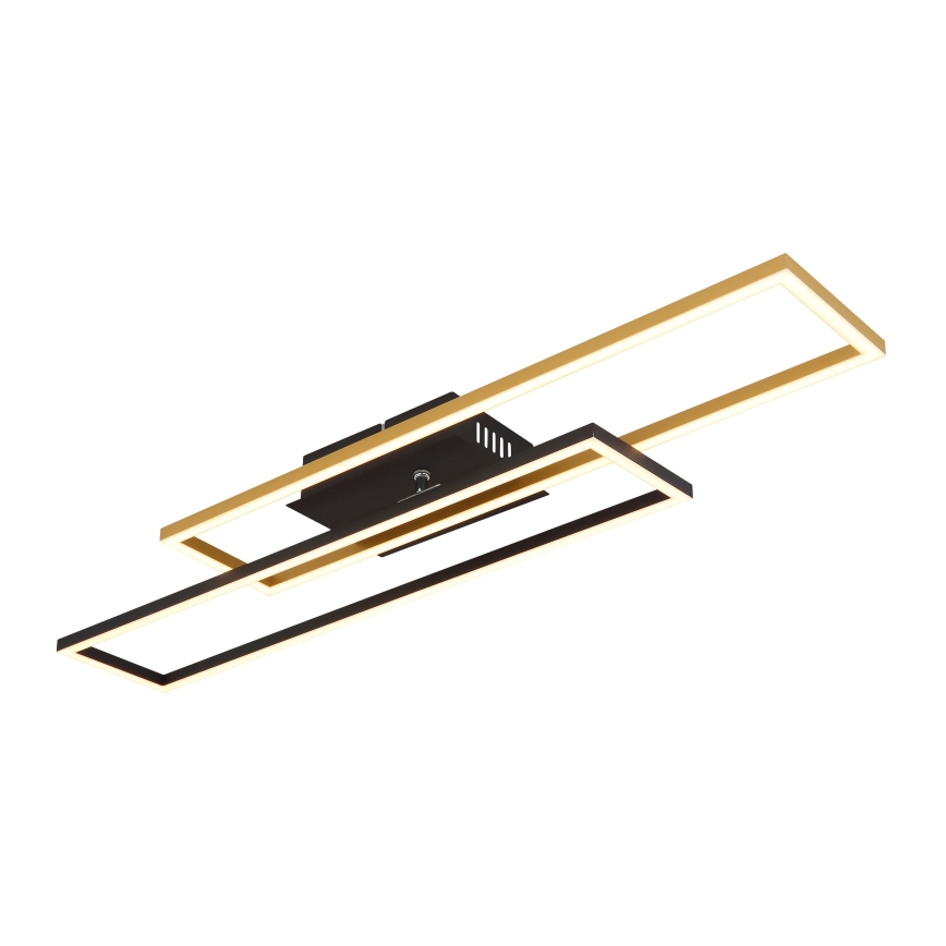 Globo - LED plafondlamp LED/30W/230V 3000K 60x80 cm zwart/goud