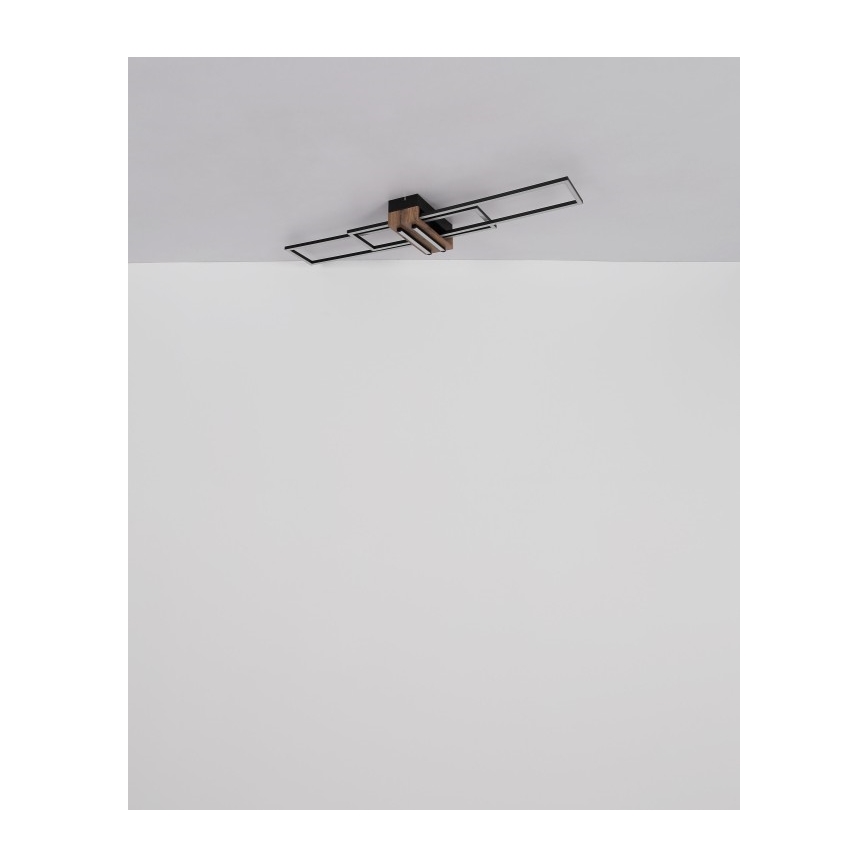 Globo - Plafonnier LED/40W/230V 3000K 25x100 cm noir
