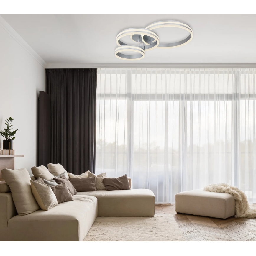 Globo - Dimbare LED-plafondlamp LED/72W/230V 2700-6000K 60x80 cm + afstandsbediening