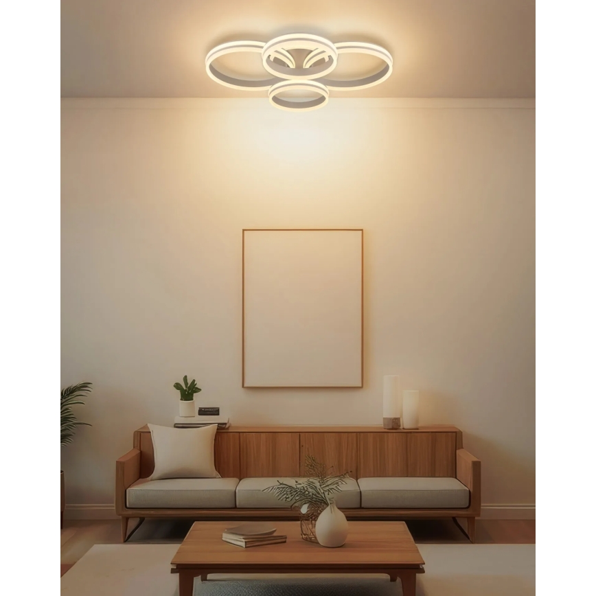 Globo - Dimbare LED-plafondlamp LED/92W/230V 3000K 68x84,5 cm