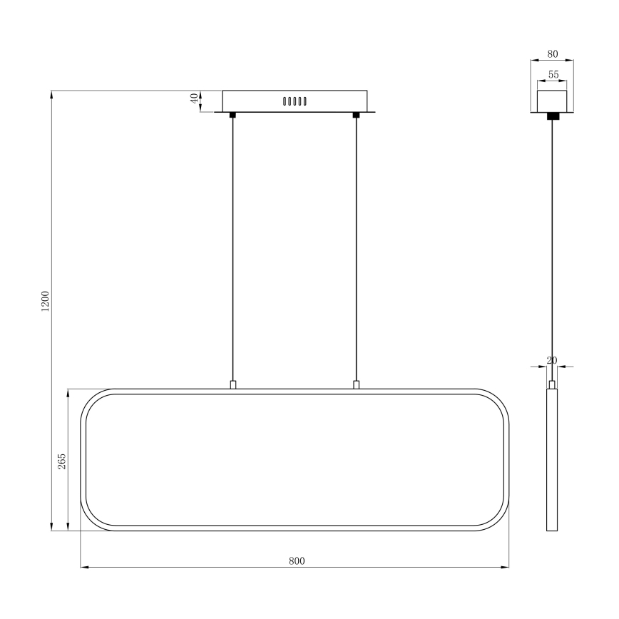 Globo - LED Hanglamp aan een koord LED/24W/230V