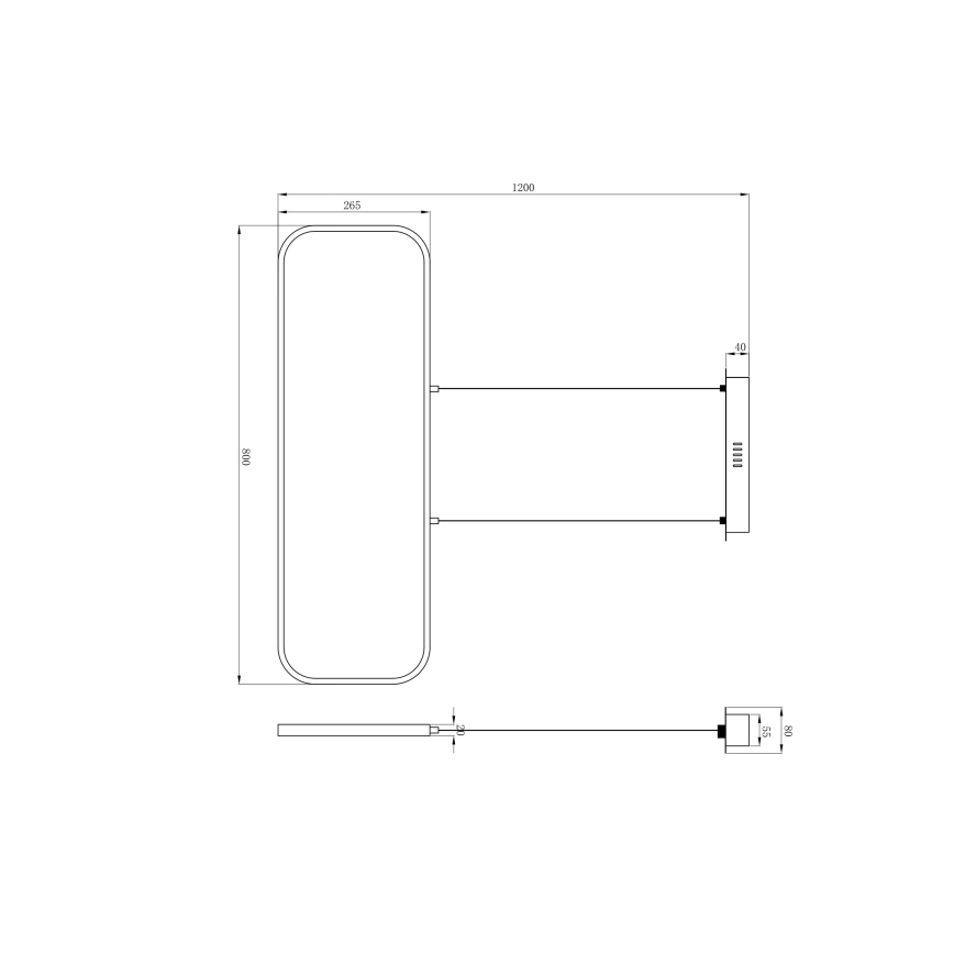 Globo - Hanglamp aan een koord LED/24W/230V