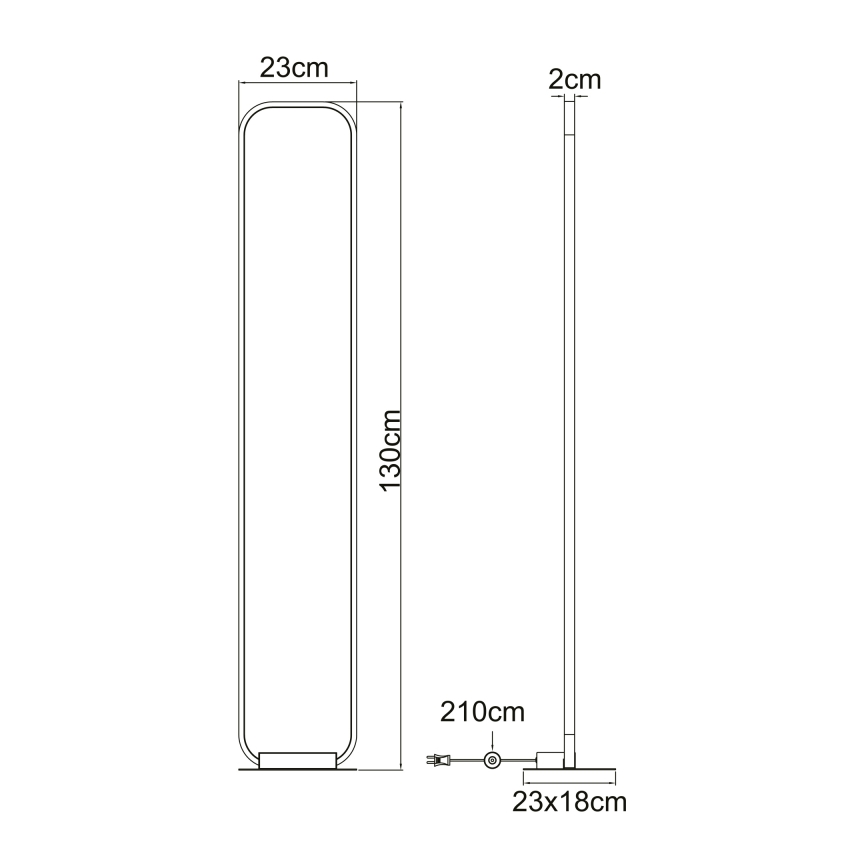 Globo - Staande LED Lamp LED/24W/230V