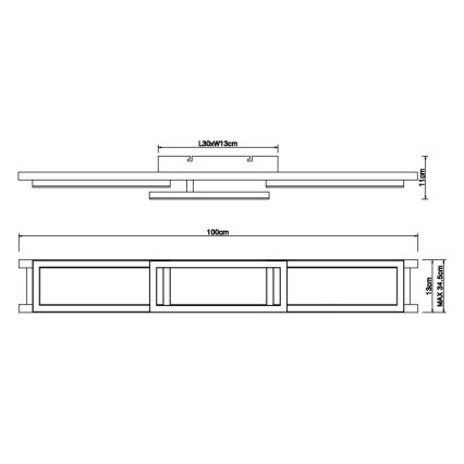 Globo - Plafonnier à intensité variable LED/30W/230V 2700-6500K + télécommande