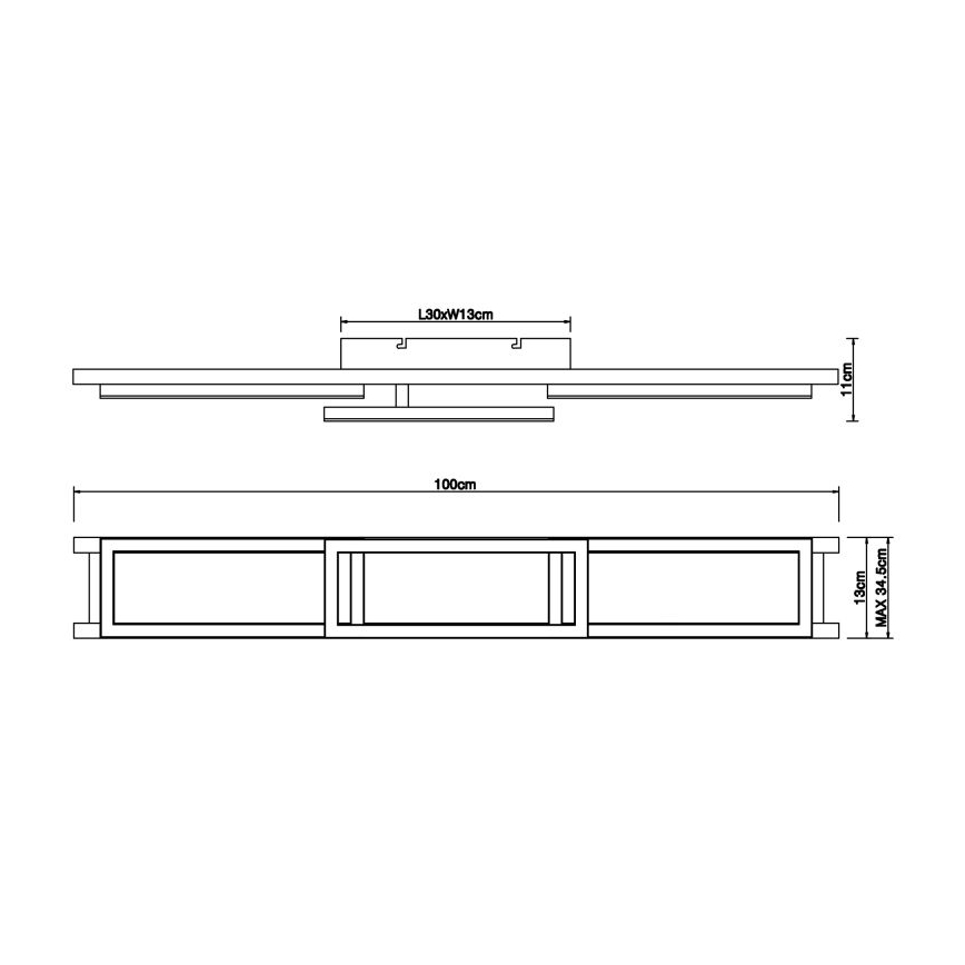 Globo - Plafonnier à intensité variable LED/30W/230V 2700-6500K + télécommande