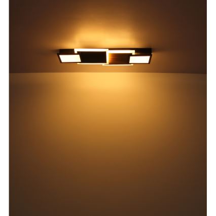 Globo 67279-30 - LED-plafondlamp CAROLINE LED/30W/230V 25x71,5 cm beige/zwart