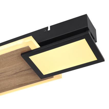 Globo 67279-30 - Plafonnier LED CAROLINE LED/30W/230V 25x71,5 cm beige/noir