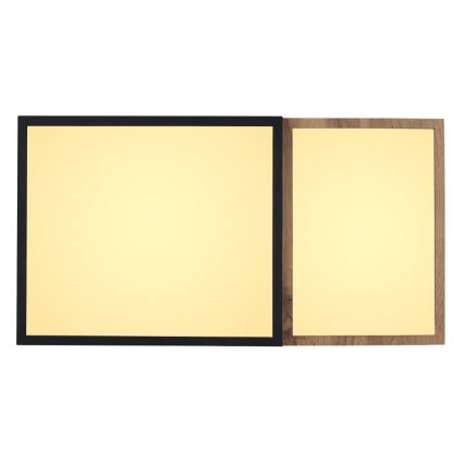 Globo 67286-30 - LED-plafondlamp GUNDI LED/30W/230V 35x65 cm bruin/zwart