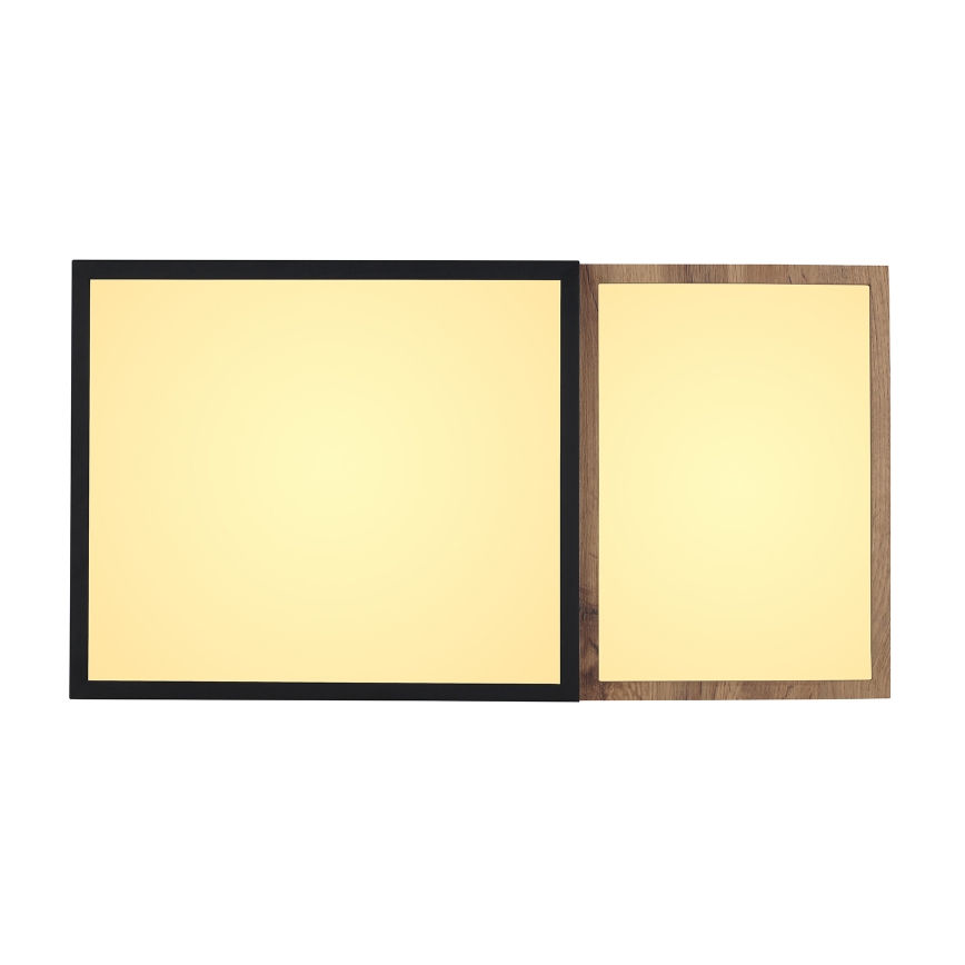 Globo 67286-30 - LED-plafondlamp GUNDI LED/30W/230V 35x65 cm bruin/zwart