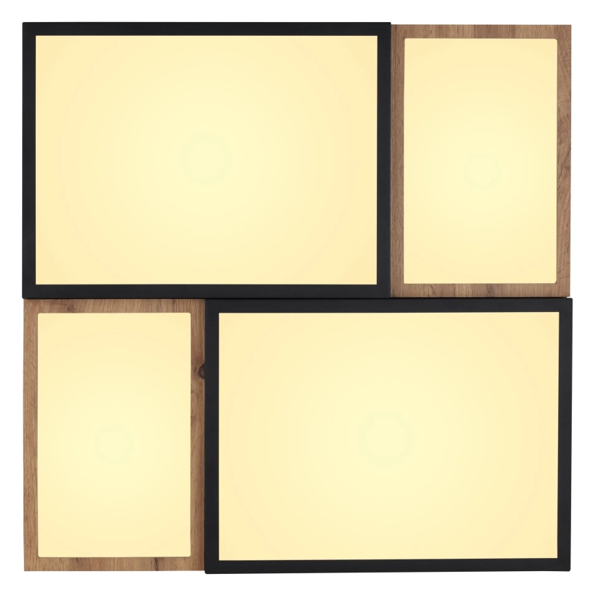 Globo 67286-50 - Plafonnier LED GUNDI LED/50W/230V 60x60 cm marron/noir