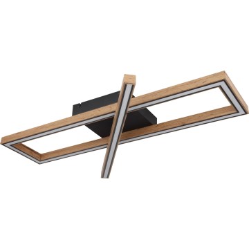 Globo 67287D1 - Plafonnier LED MANDERA LED/36W/230V 20x80 cm marron
