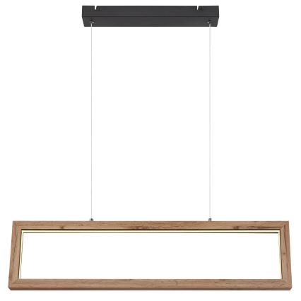 Globo 67287H - MANDERA LED hanglamp aan kabel LED/24W/230V bruin