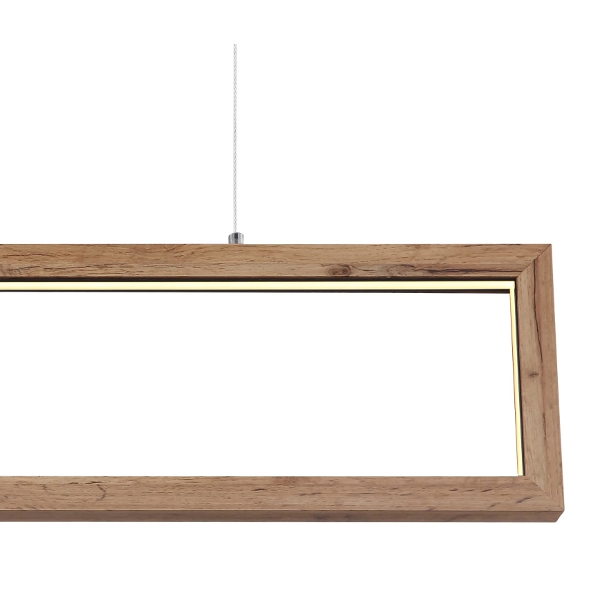 Globo 67287H - MANDERA LED hanglamp aan kabel LED/24W/230V bruin